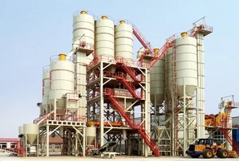 Mortar batching plant for paving block